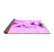 Sideview of Abstract Purple Modern Rug, abs897pur