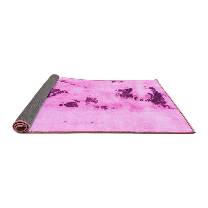 Sideview of Abstract Pink Modern Rug, abs897pnk