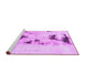 Sideview of Machine Washable Abstract Purple Modern Area Rugs, wshabs897pur