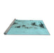 Sideview of Machine Washable Abstract Light Blue Modern Rug, wshabs897lblu