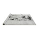 Sideview of Machine Washable Abstract Gray Modern Rug, wshabs897gry