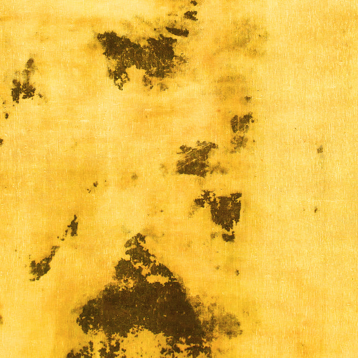 Machine Washable Abstract Yellow Modern Rug, wshabs897yw