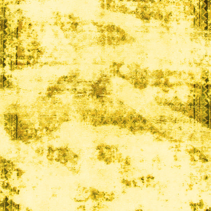 Abstract Yellow Modern Rug, abs898yw