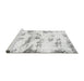 Sideview of Machine Washable Abstract Gray Modern Rug, wshabs898gry