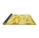 Sideview of Abstract Yellow Modern Rug, abs898yw