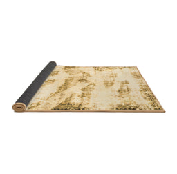 Sideview of Abstract Brown Modern Rug, abs898brn
