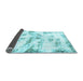 Sideview of Abstract Light Blue Modern Rug, abs898lblu