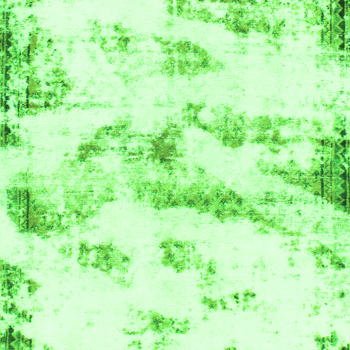 Machine Washable Abstract Green Modern Area Rugs, wshabs898grn