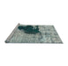 Sideview of Machine Washable Abstract Metallic Silver Gray Rug, wshabs899