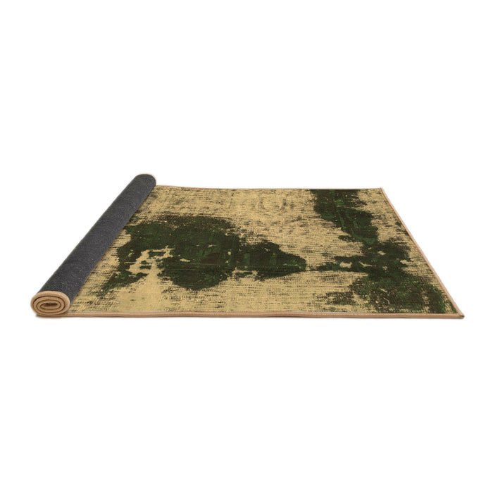Sideview of Abstract Brown Modern Rug, abs899brn