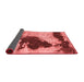 Abstract Red Modern Area Rugs