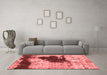 Modern Red Washable Rugs