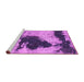 Sideview of Machine Washable Abstract Pink Modern Rug, wshabs899pnk