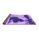 Sideview of Abstract Purple Modern Rug, abs899pur