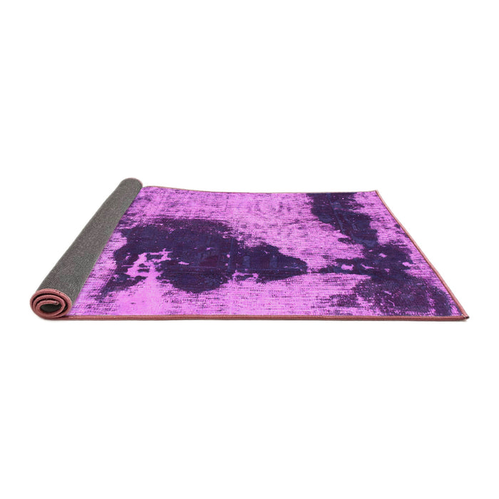 Sideview of Abstract Pink Modern Rug, abs899pnk