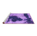 Sideview of Machine Washable Abstract Purple Modern Area Rugs, wshabs899pur