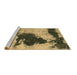 Sideview of Machine Washable Abstract Brown Modern Rug, wshabs899brn