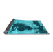 Sideview of Abstract Light Blue Modern Rug, abs899lblu