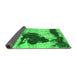 Sideview of Abstract Green Modern Rug, abs899grn