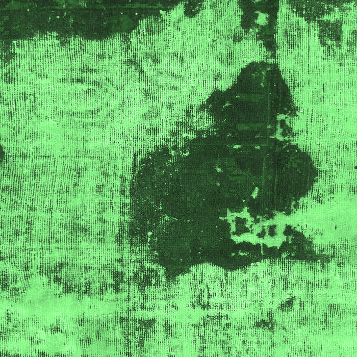 Machine Washable Abstract Emerald Green Modern Area Rugs, wshabs899emgrn