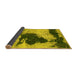 Sideview of Abstract Yellow Modern Rug, abs899yw