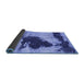 Sideview of Abstract Blue Modern Rug, abs899blu