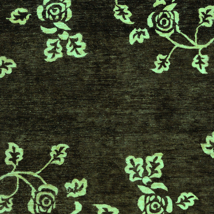 Machine Washable Abstract Turquoise Modern Area Rugs, wshabs89turq