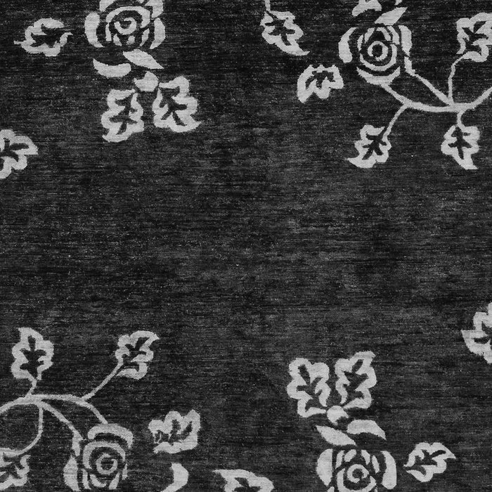 Machine Washable Abstract Gray Modern Rug, wshabs89gry