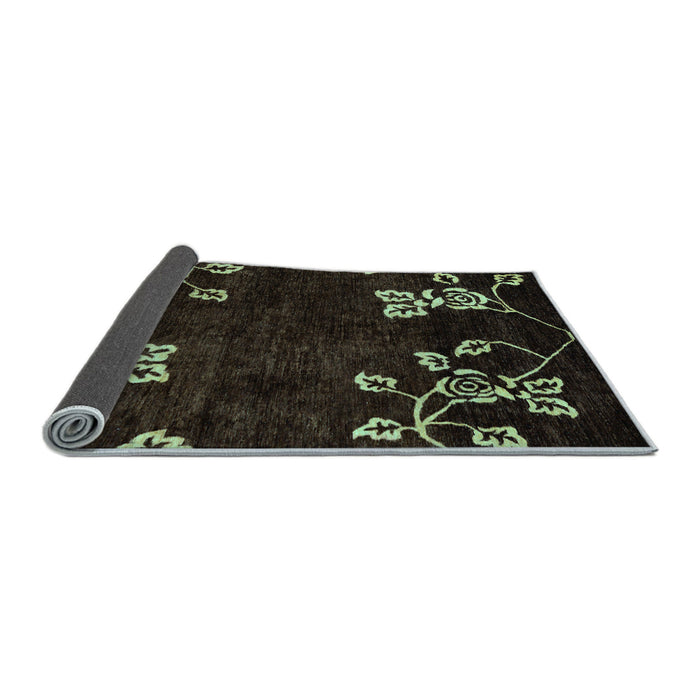 Sideview of Abstract Light Blue Modern Rug, abs89lblu