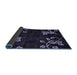 Sideview of Abstract Blue Modern Rug, abs89blu