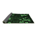 Sideview of Abstract Emerald Green Modern Rug, abs89emgrn