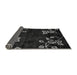 Sideview of Abstract Gray Modern Rug, abs89gry