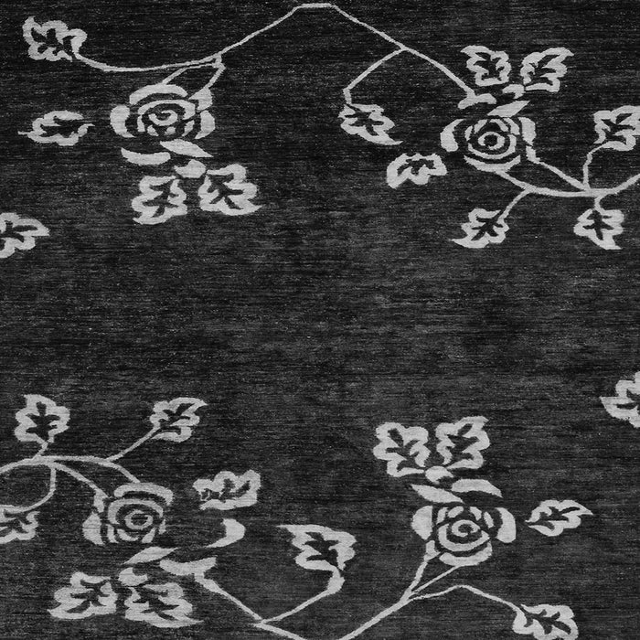 Square Abstract Gray Modern Rug, abs89gry