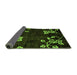 Sideview of Abstract Green Modern Rug, abs89grn