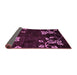 Sideview of Abstract Purple Modern Rug, abs89pur