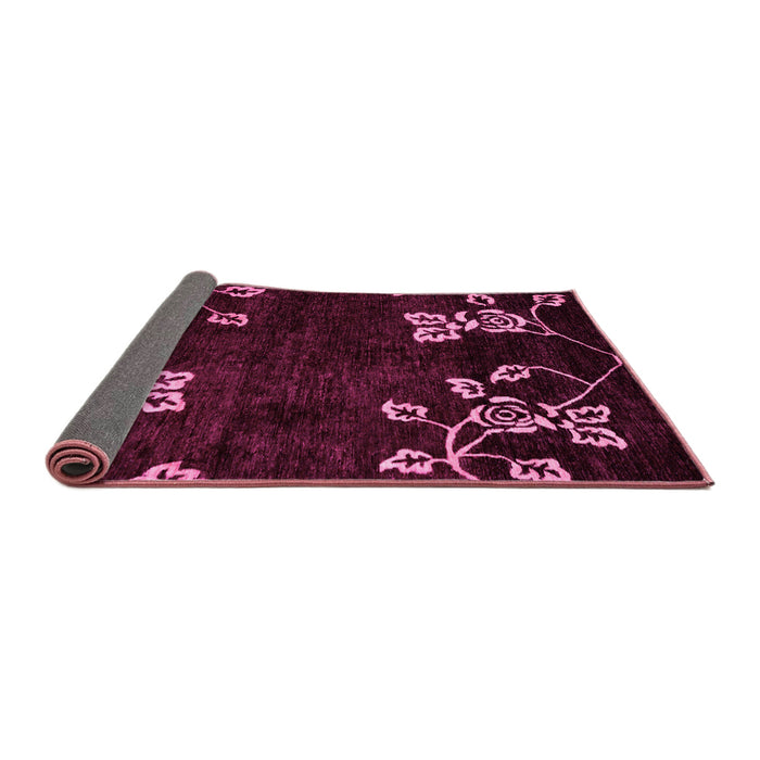 Sideview of Abstract Pink Modern Rug, abs89pnk