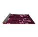 Sideview of Abstract Pink Modern Rug, abs89pnk