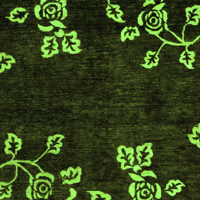 Abstract Green Modern Rug, abs89grn