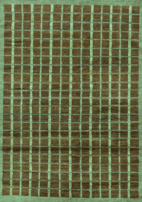 Abstract Turquoise Modern Rug, abs8turq