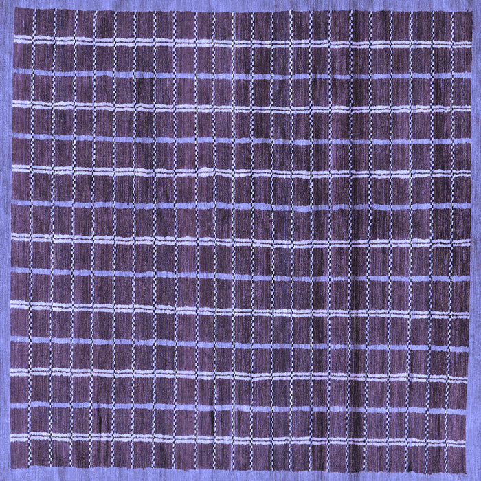 Square Machine Washable Abstract Blue Modern Rug, wshabs8blu