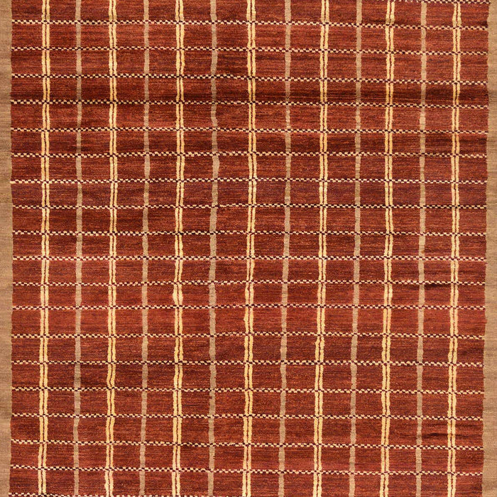 Machine Washable Abstract Red Rug, wshabs8