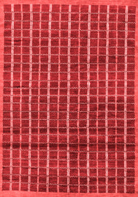 Abstract Red Modern Rug, abs8red