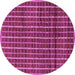 Round Machine Washable Abstract Purple Modern Area Rugs, wshabs8pur