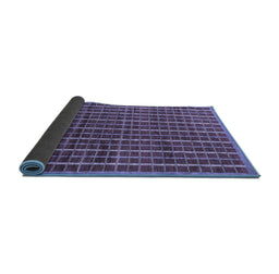 Sideview of Abstract Blue Modern Rug, abs8blu