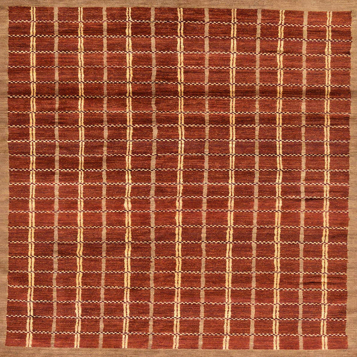 Square Abstract Red Modern Rug, abs8
