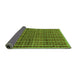 Sideview of Abstract Green Modern Rug, abs8grn