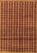 Machine Washable Abstract Brown Modern Rug, wshabs8brn