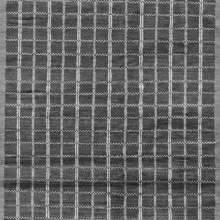 Machine Washable Abstract Gray Modern Rug, wshabs8gry