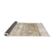 Sideview of Abstract Tan Brown Solid Rug, abs900