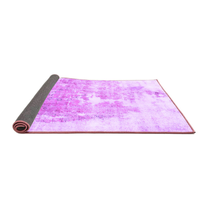 Sideview of Solid Purple Modern Rug, abs900pur